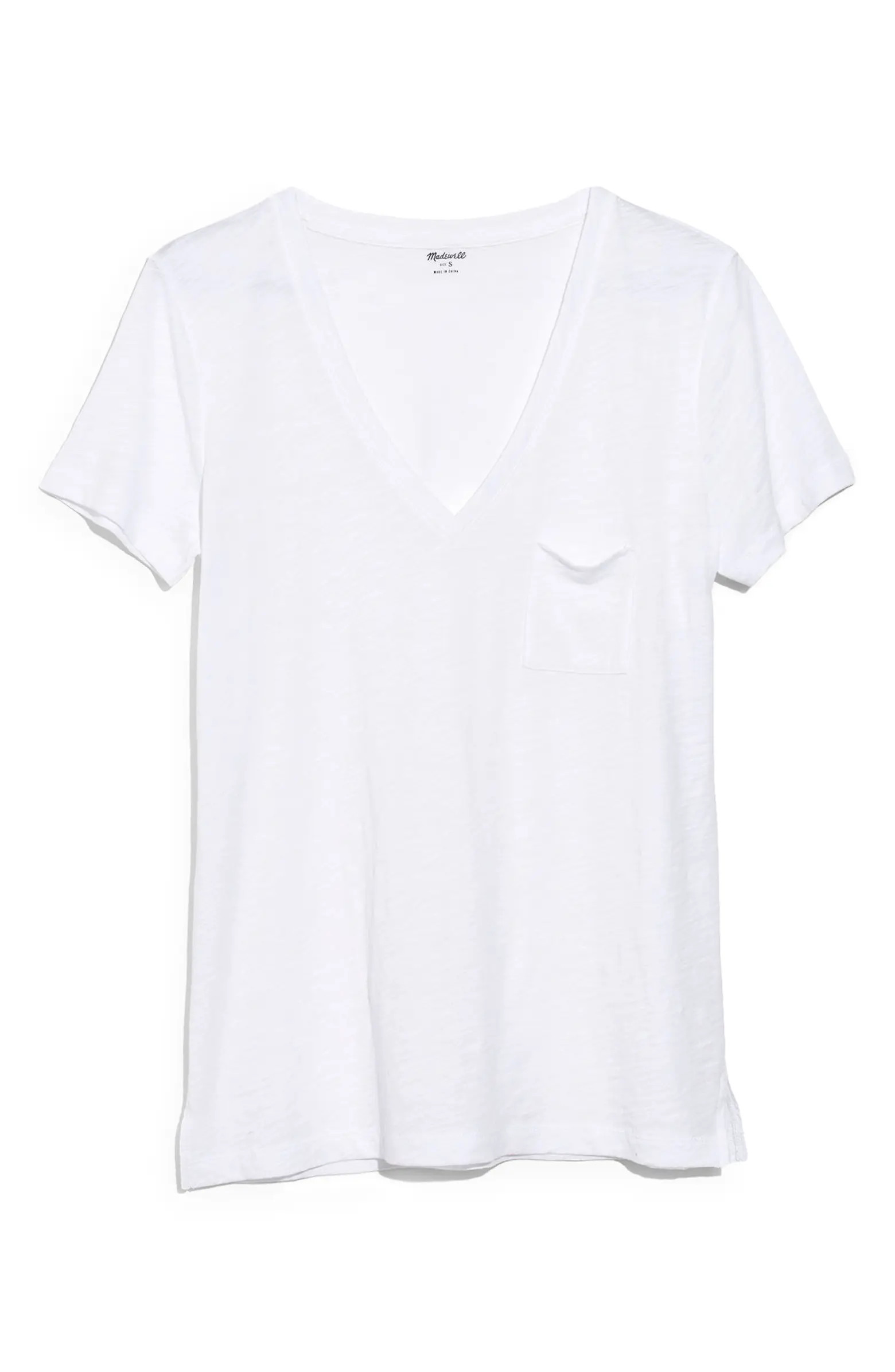 Whisper Cotton V-Neck Pocket Tee | Nordstrom