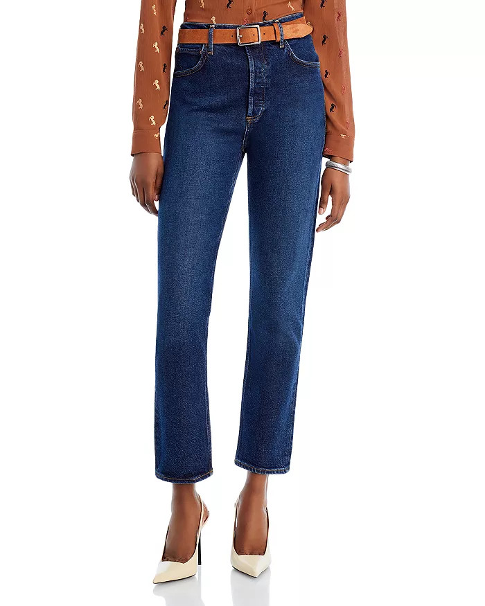 Riley High Rise Straight Jeans in Divided | Bloomingdale's (US)