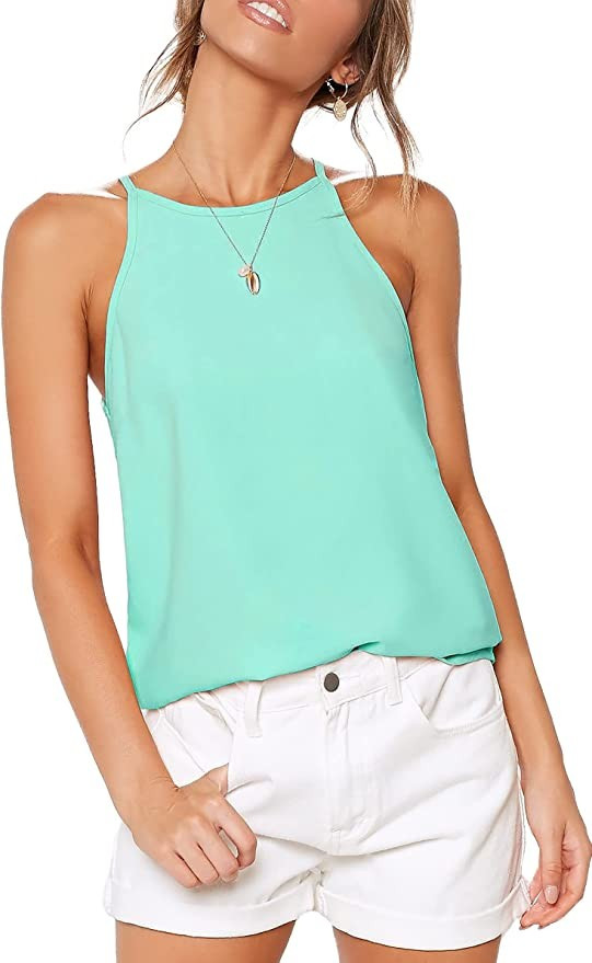 LouKeith Womens Tank Tops Casual Flowy Printed Vest Shirts Sleeveless Cotton Soft Summer Tees Blo... | Amazon (US)