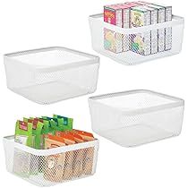 mDesign Farmhouse Decor Metal Wire Food Organizer Storage Bin Basket for Kitchen Cabinets, Pantry, B | Amazon (US)