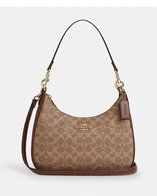 Teri Hobo Bag In Signature Canvas | Coach Outlet US