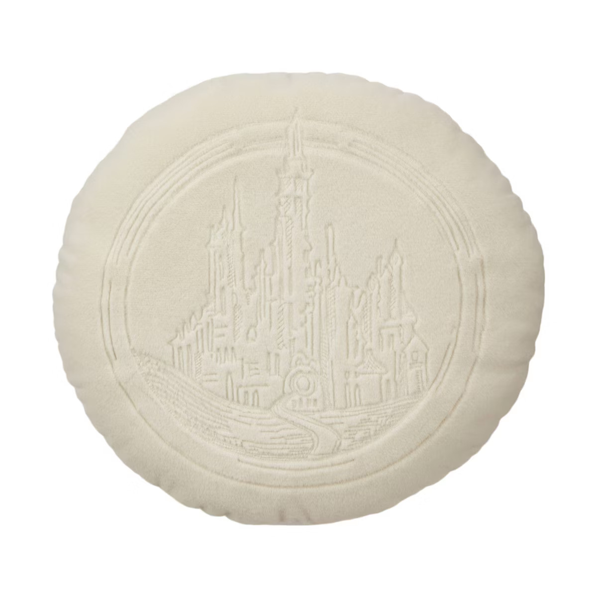 Wicked: For Good x Katie Kime Emerald City Faux Fur Round Throw Pillow Cream | Target