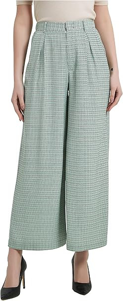 Tronjori Women High Waist Casual Wide Leg Long Palazzo Pants Trousers Regular Size | Amazon (US)