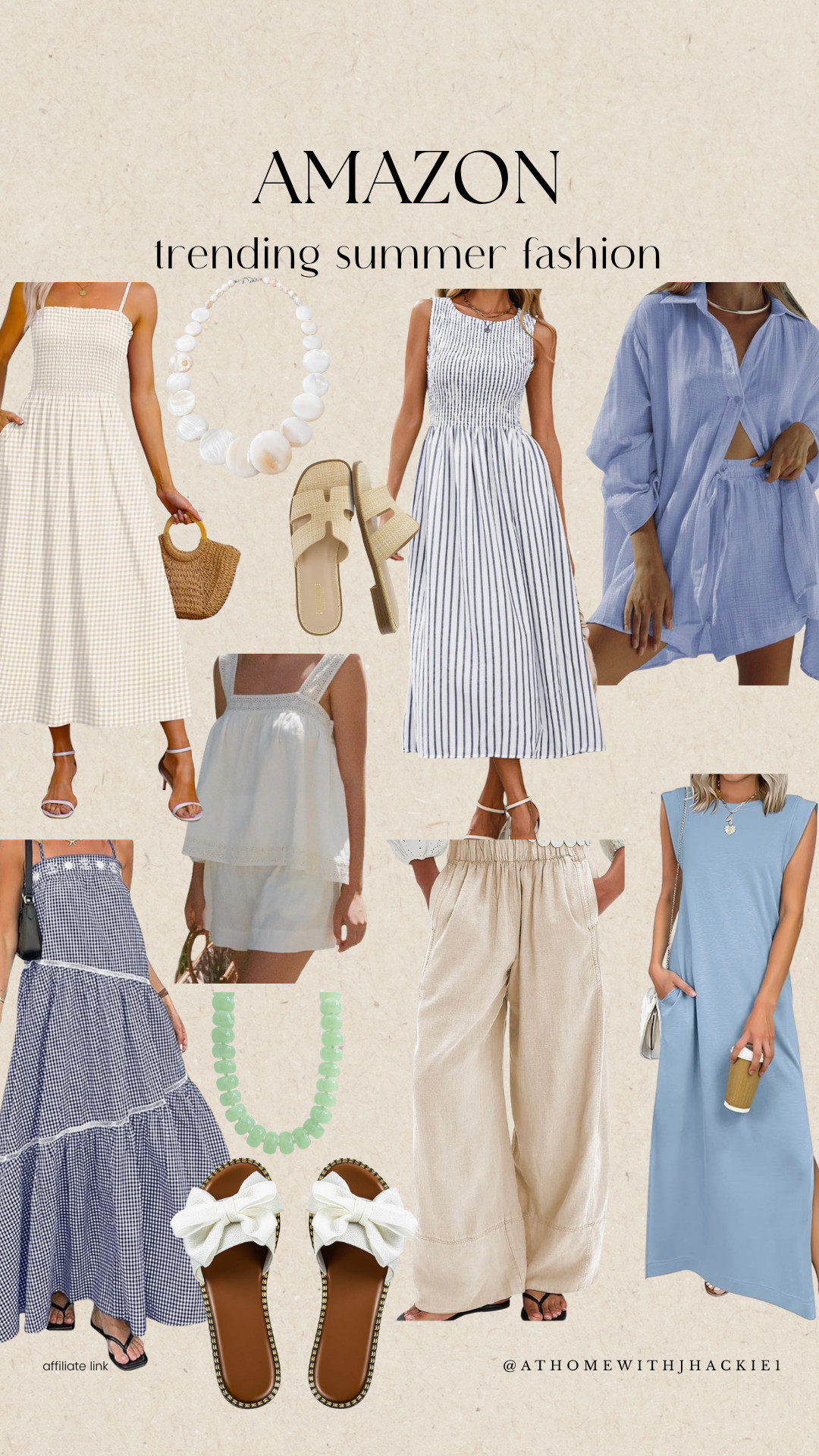 Amazon Trending Summer Fashion, amazon fashion finds, amazon summer fashion, summer outfits, women's summer dresses, striped dress, gingham dress, linen pants, blue maxi dress, matching lounge set, crochet tank top, woven sandals, statement necklace, summer accessories, casual summer outfit, vacation outfits, beach vacation style, amazon clothing, affordable fashion, resort wear, neutral fashion

#LTKSwim #LTKBeauty #LTKTravel