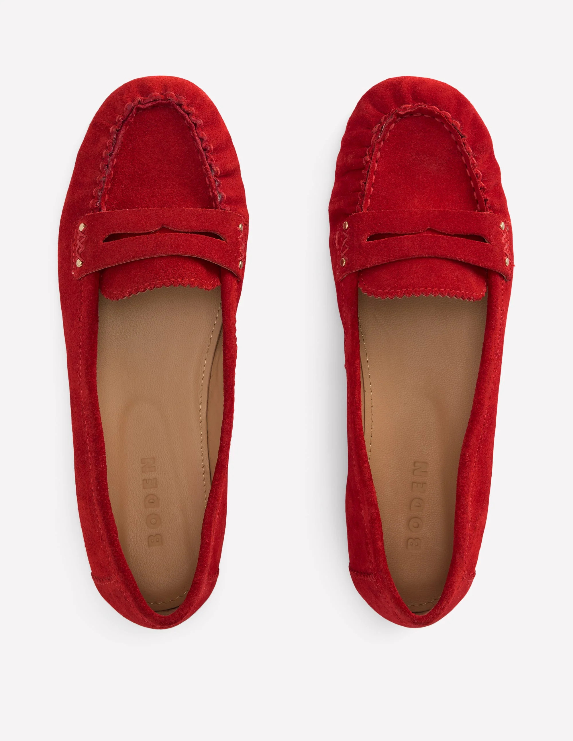 Classic Penny Loafers-Red | Boden UK