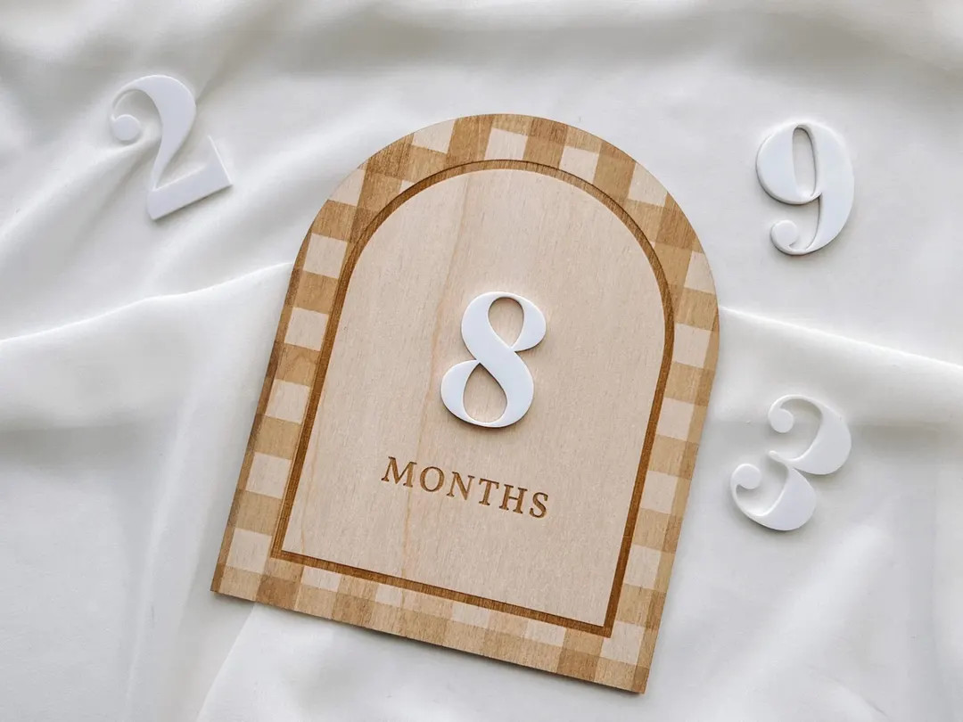 Baby Boy Milestone Marker Boy Monthly Milestone Baby Boy Month Milestone Baby Wooden Milestone Mo... | Etsy (US)