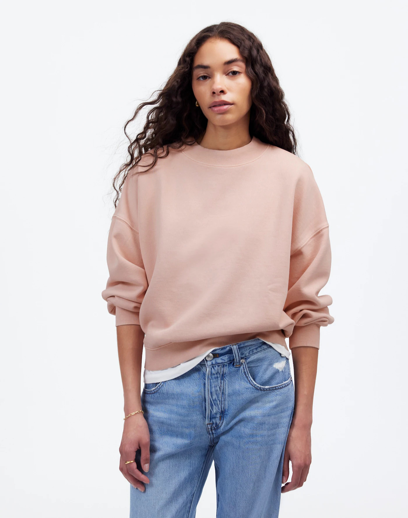 Relaxed Mockneck Sweatshirt | Madewell | Madewell