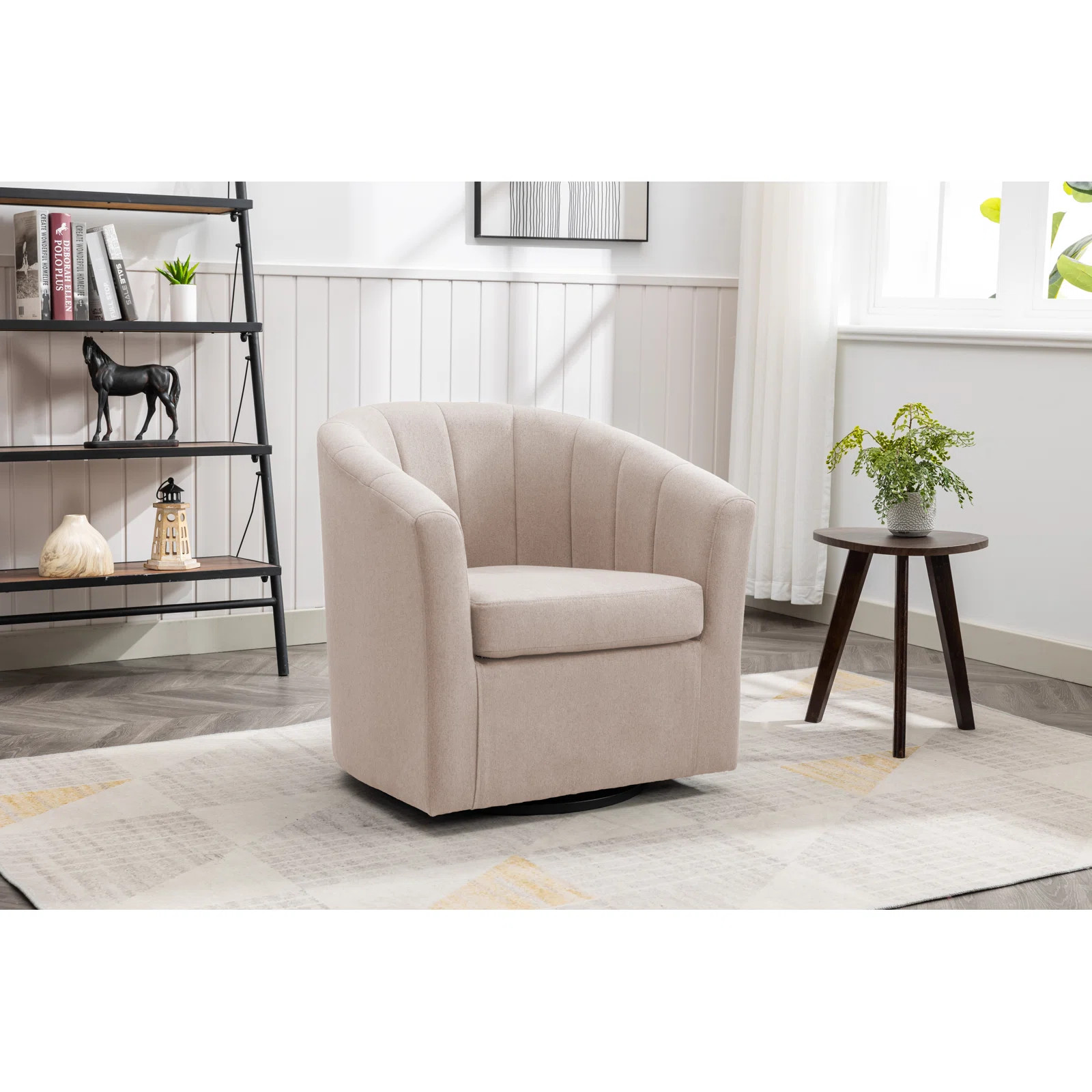 Wade Logan® Arleyne Fabric Upholstered Swivel Barrel Chair & Reviews | Wayfair | Wayfair North America