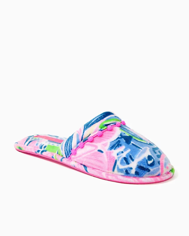 Clara Velour Slippers | Lilly Pulitzer