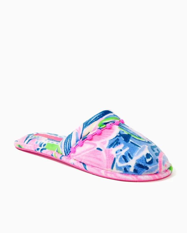 Clara Velour Slippers | Lilly Pulitzer