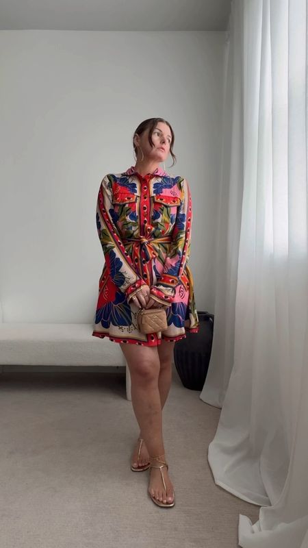 Printed mini dress runs tts
Perfect light weight dress for summer 



#LTKVideo #LTKSeasonal #LTKTravel