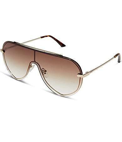 DIFF Eyewear Women's Imani 139mm Shield Sunglasses - Gold/Brown | Dillard's