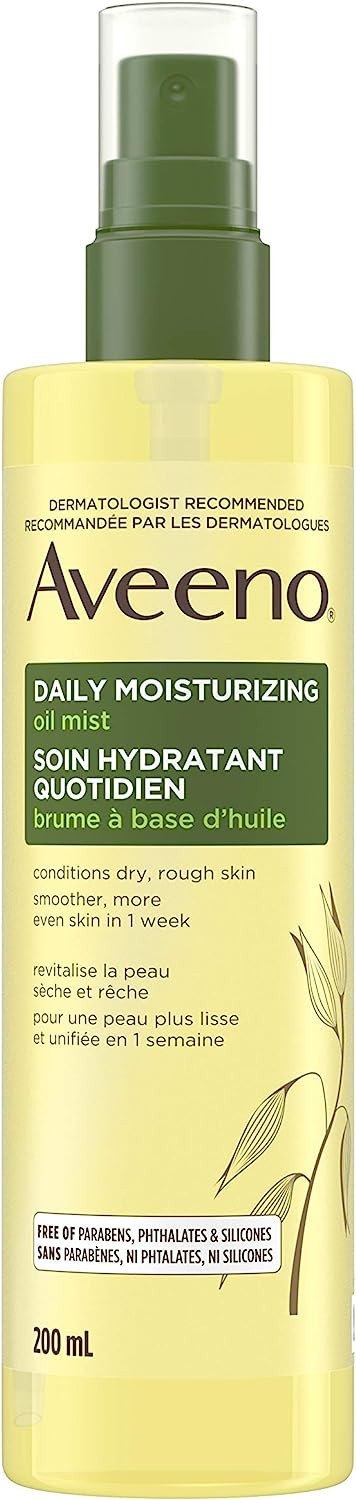 Aveeno Daily Moisturizing Oil Mist - Dry Skin, Sensitive Skin - Oat, Jojoba Oil - Hypoallergenic ... | Amazon (CA)