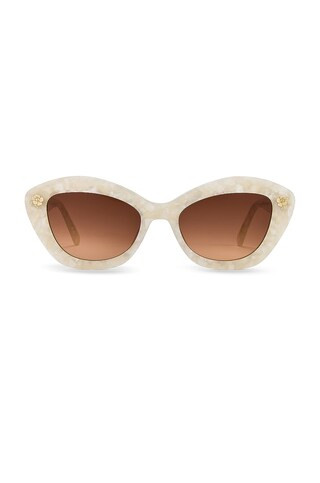 LoveShackFancy Hessel Sunglasses in Ivory from Revolve.com | Revolve Clothing (Global)