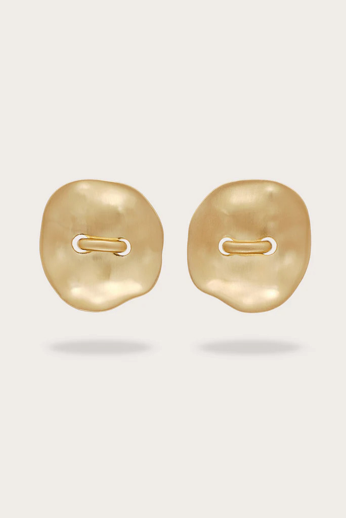 IZARA XL EARRING - BRUSHED BRASS | Cult Gaia - US