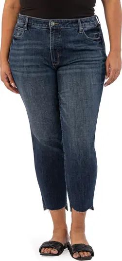 KUT from the Kloth Reese Fab Ab Button Fly Step Hem Straight Leg Jeans | Nordstrom | Nordstrom
