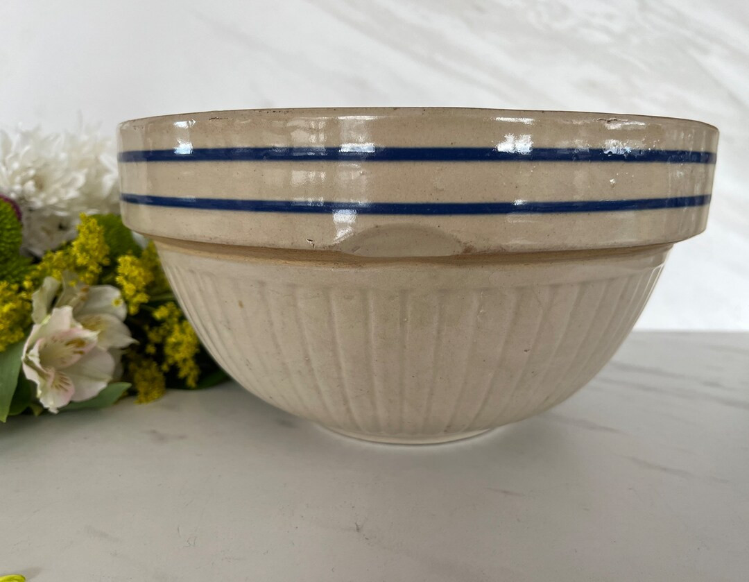 Antique Red Wing Pottery Cream Color Salt Glazed Yellow Ware - Etsy | Etsy (US)