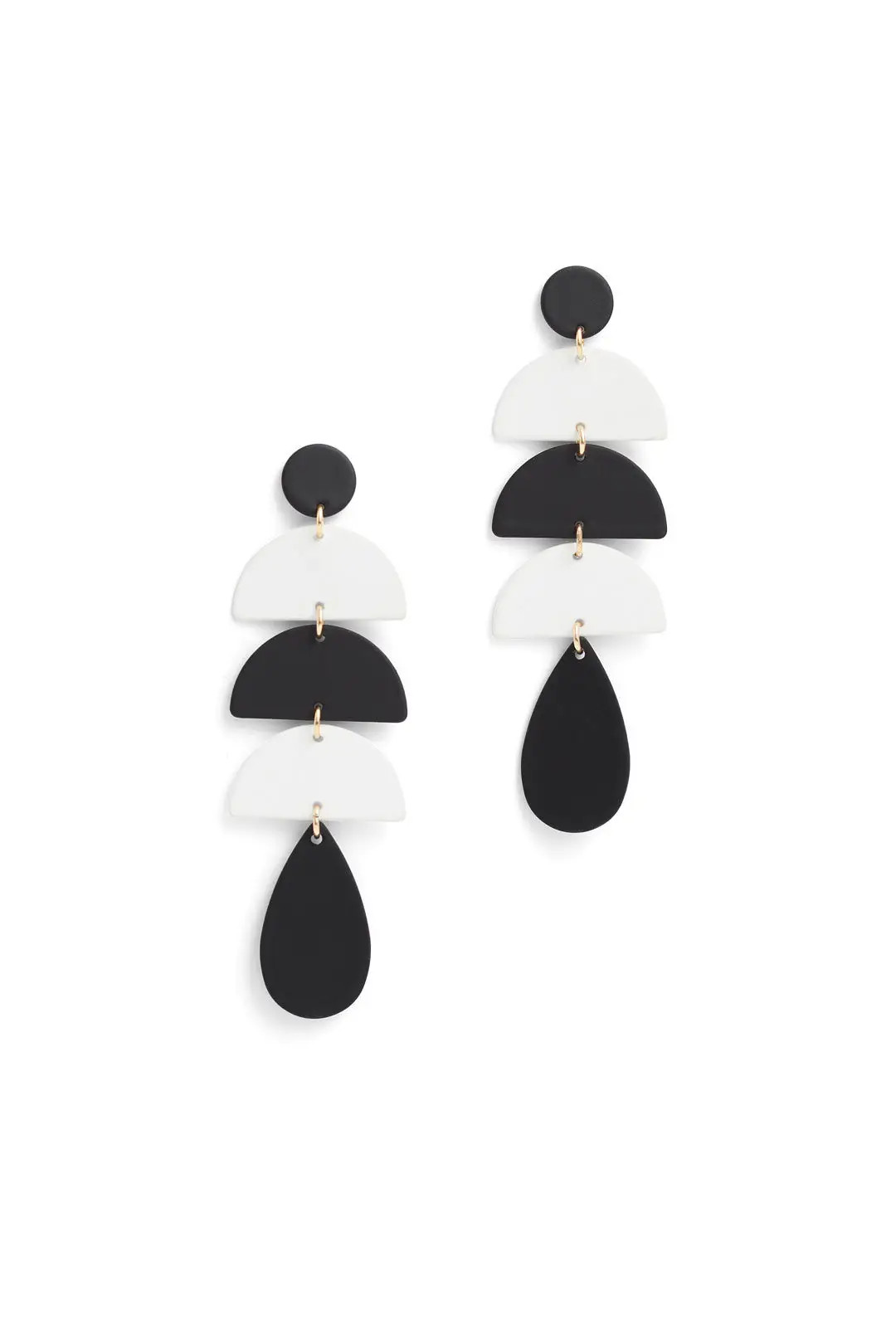 Area Stars Geo Drop Earrings | Rent The Runway
