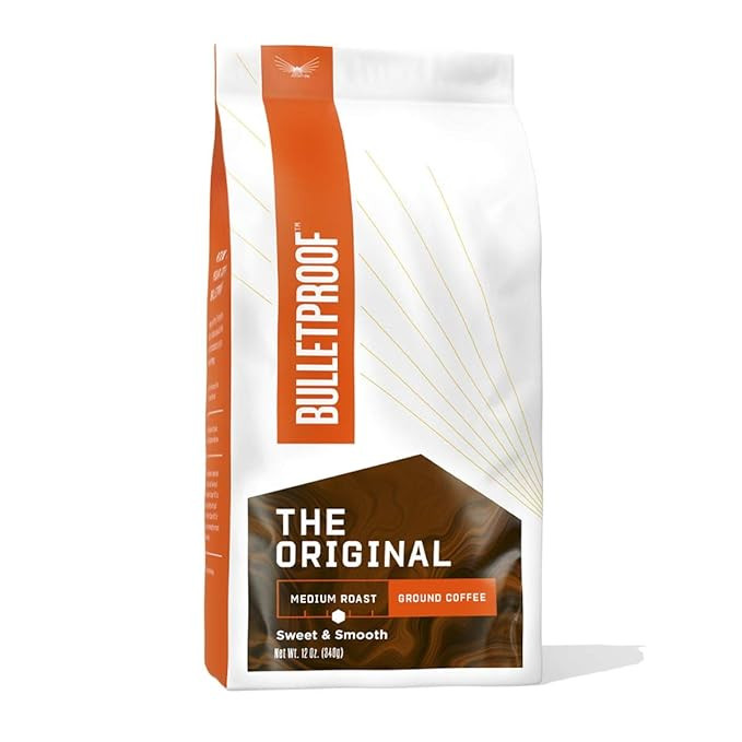 The Original Ground Coffee, Medium Roast, 12 Oz, Bulletproof Keto Friendly 100% Arabica Coffee, C... | Amazon (US)