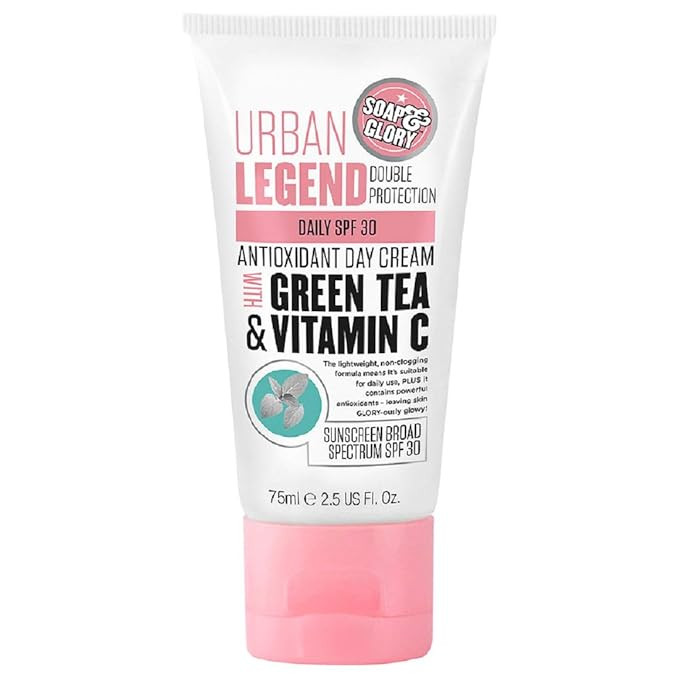 Soap & Glory Urban Legend Antioxidant Day Face Cream SPF 30 - Vitamin C + Green Tea Brightening M... | Amazon (US)