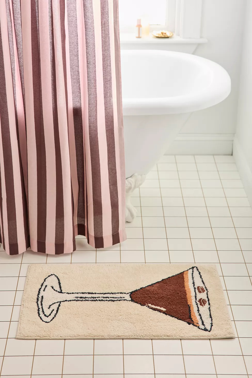 Espresso Martini Plush Tufted Bath Mat | Urban Outfitters (US and RoW)