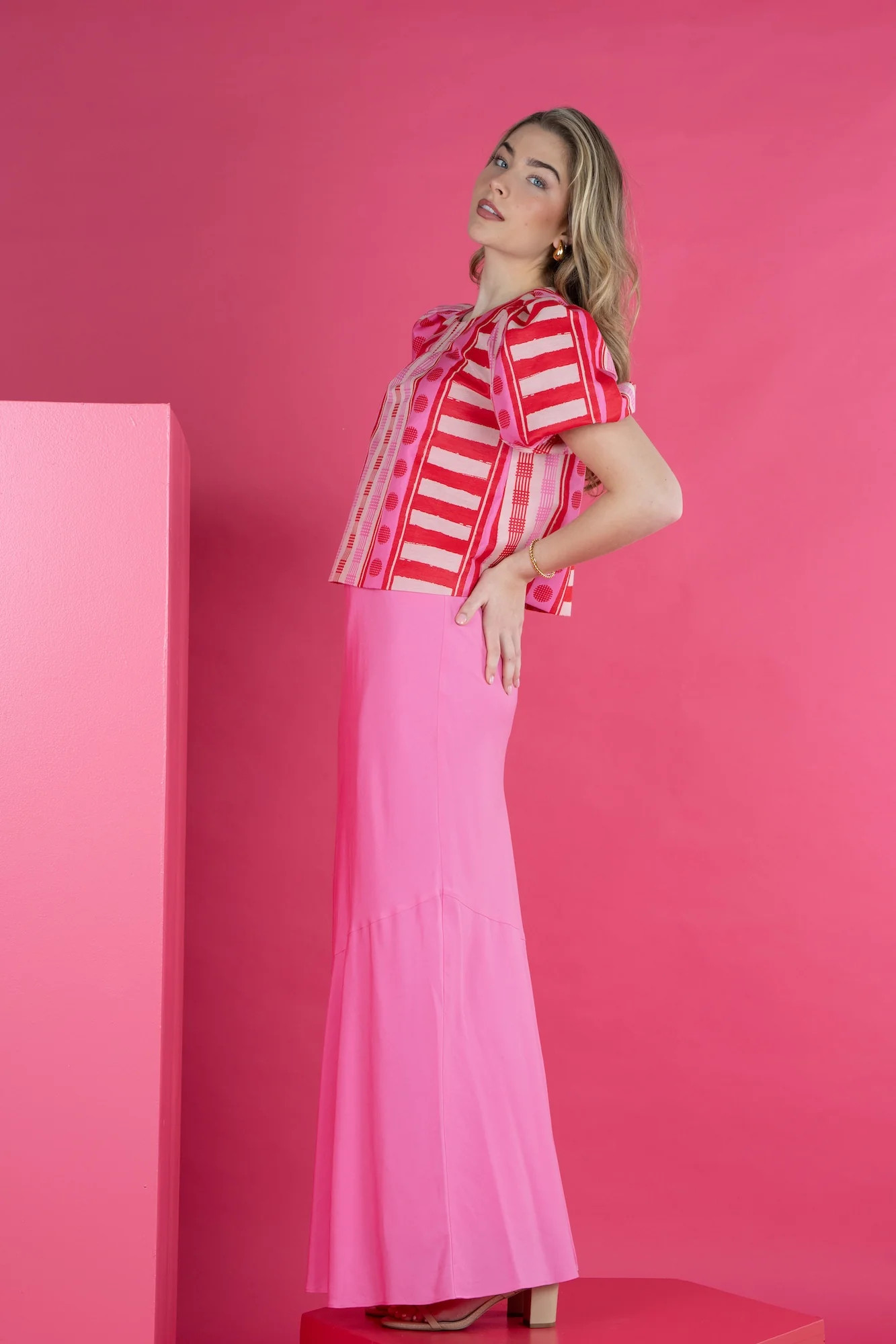 Jane Top in Peach Jubilee | Emily McCarthy