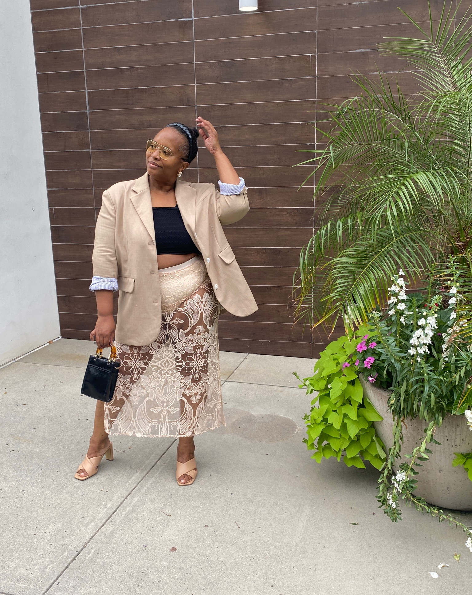 Stepping out of your comfort zone can absolutely take you to new levels with your personal style! An unexpected combination that I’m obsessed with!
Jacket is oversized and comes xs/s m/l & also plus. I am wearing m/l.
The bralette is l/xl.
The skirt for me is a large I originally tried the xl but the waist was too big and was excited that the large fit! 
Together these pieces are great but the magic separately even greater! 

#LTKmidsize #LTKcurves #LTKstyletip