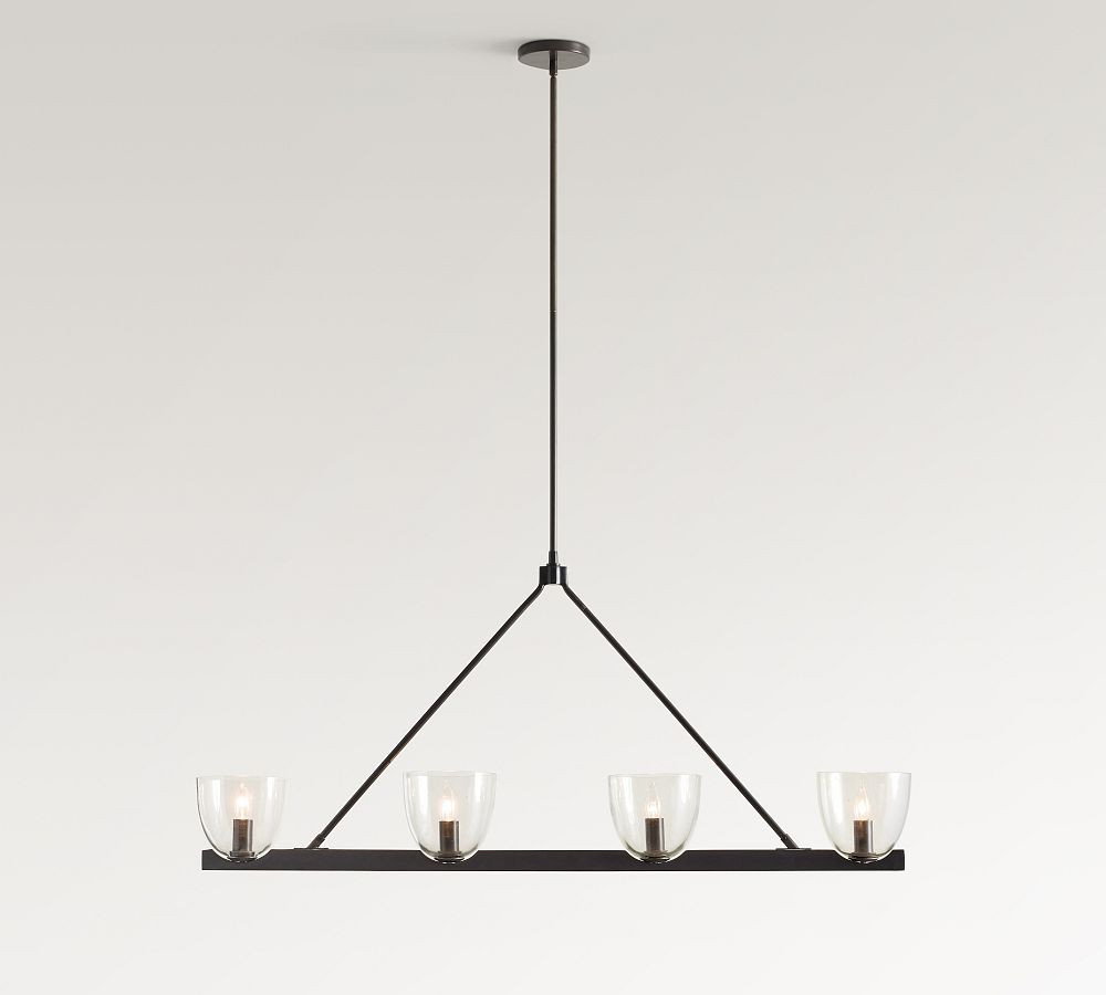 Chamberlin Metal Linear Chandelier (48") | Pottery Barn (US)