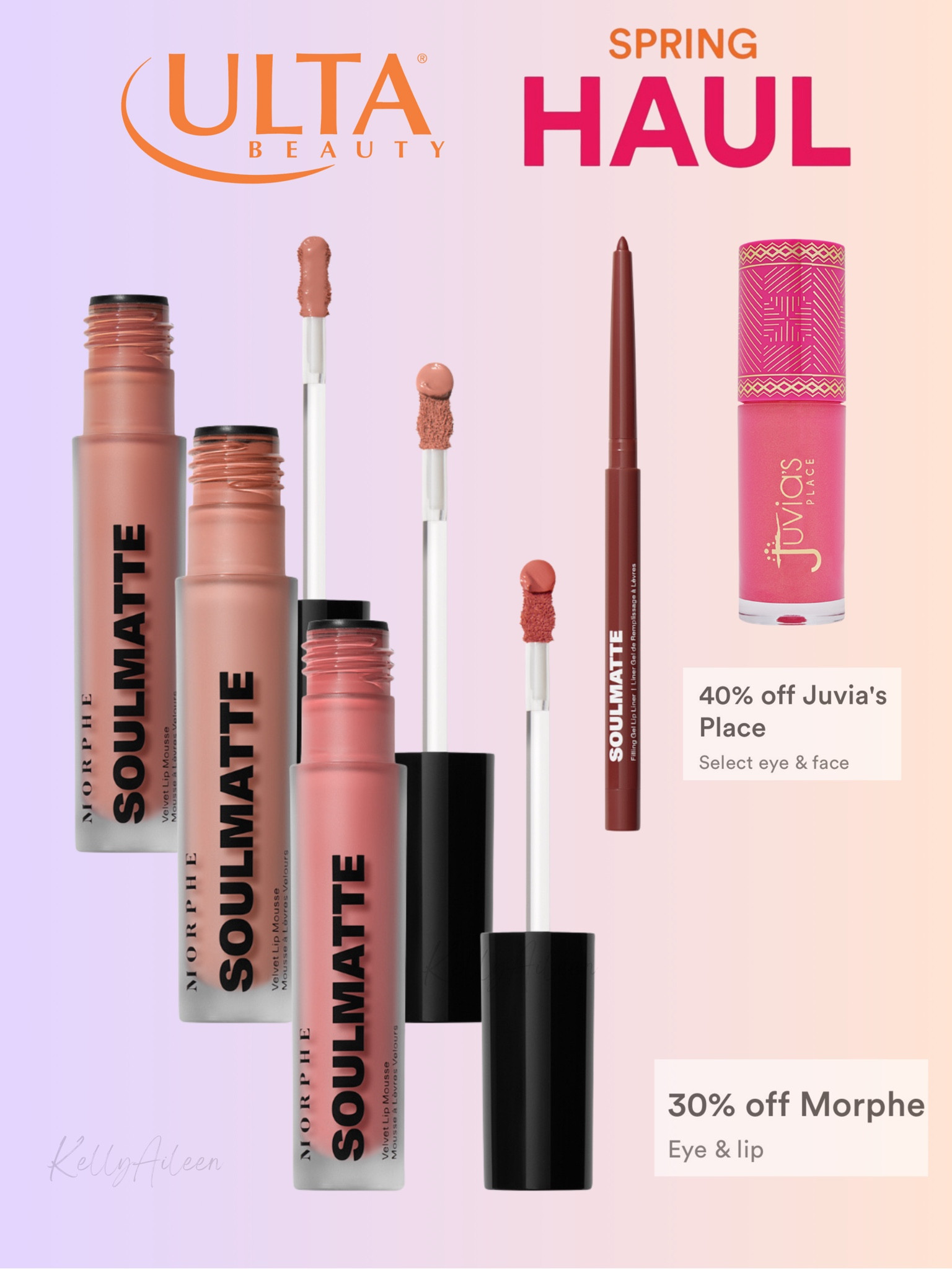 Just picked up these products during Ulta’s Spring Haul Event! Morphe is 30% off eye and lip and Juvia’s place is 40% off select eye and lip! Hurry and stock up! 

#LTKbeauty