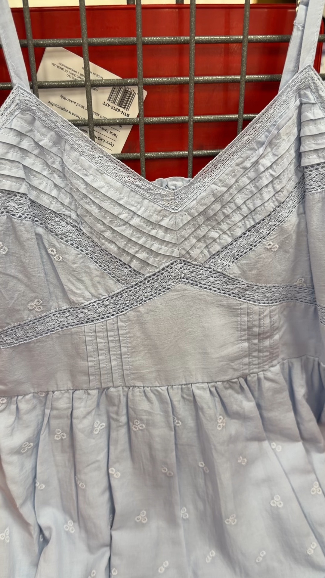 Light blue cotton spaghetti strap dress at Target, date night outfit idea, vacation dress, or any summer occasion. #targetstyle