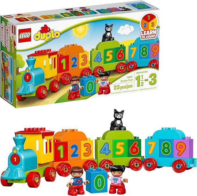LEGO DUPLO My First Number Train 10847 Learning and Counting Train Set Building Kit and Education... | Amazon (US)