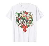 Disney Group Shot Christmas Wreath T-Shirt | Amazon (US)
