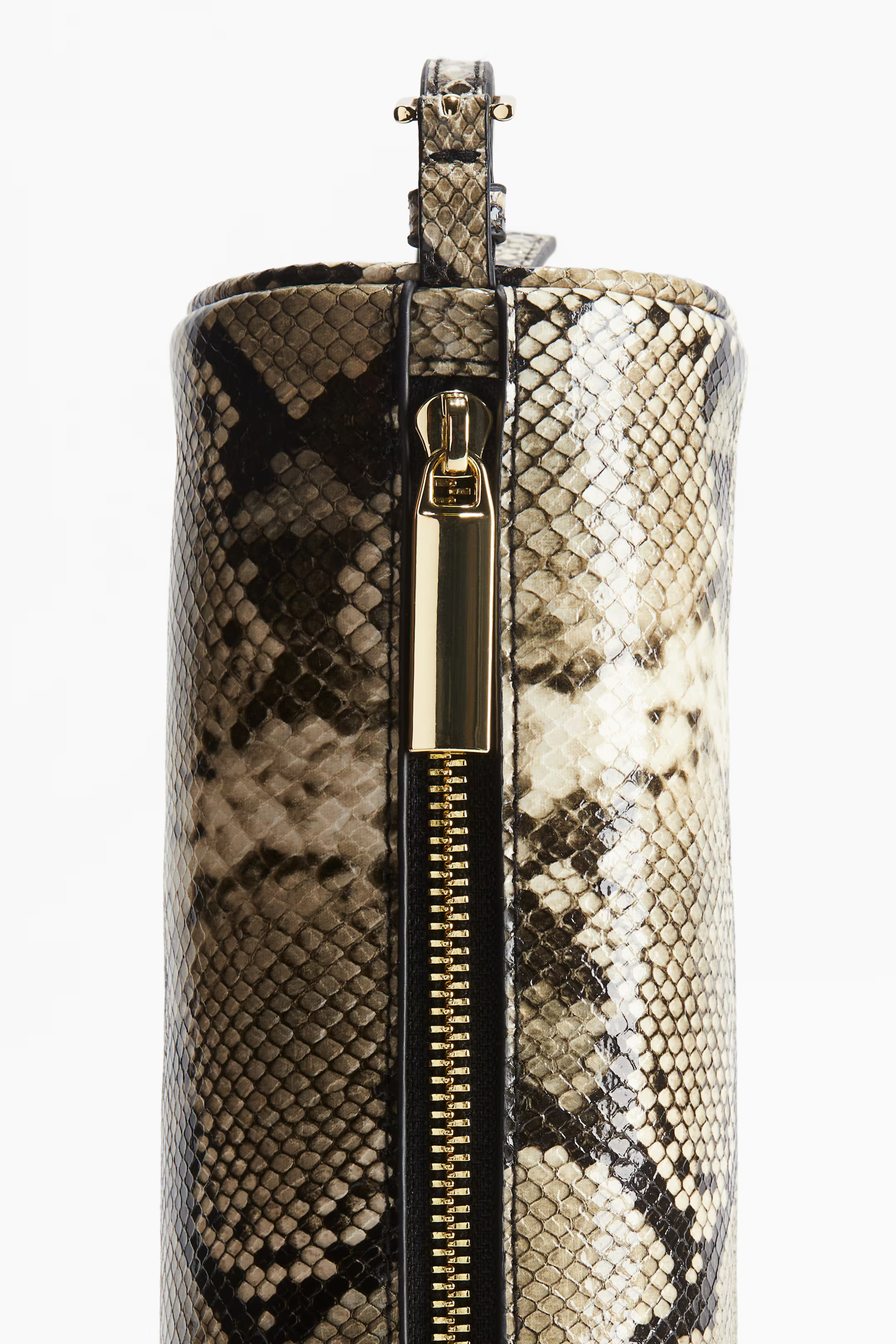 Shoulder Bag - Beige/snakeskin-patterned - Ladies | H&M CA | H&M (US + CA)