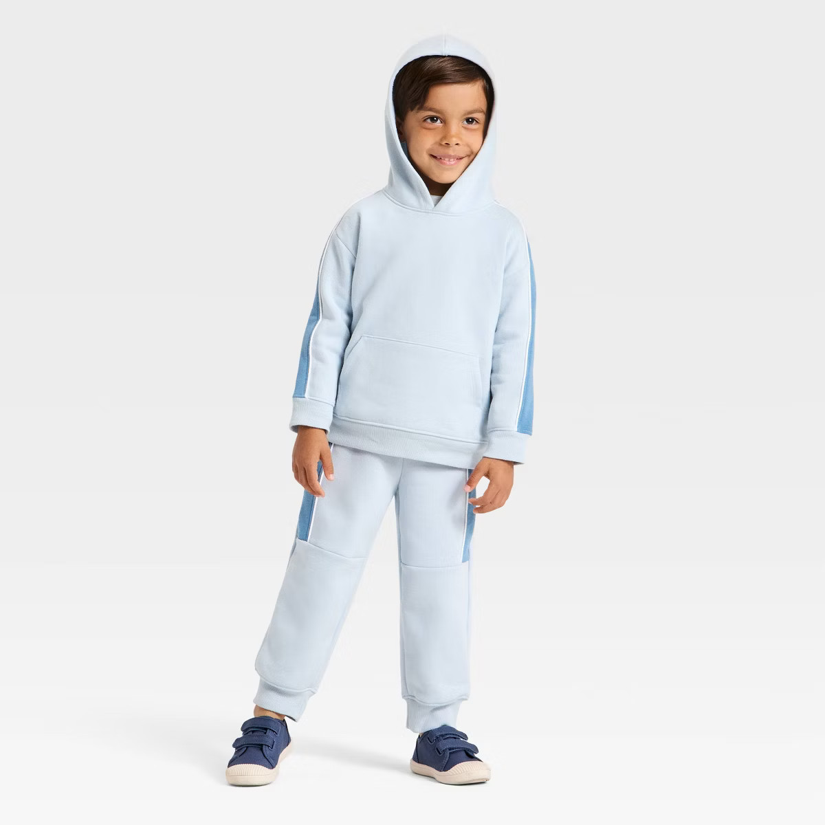Toddler Boys' 2pc Fleece Hoodie and Jogger Pants Set - Cat & Jack™ Blue | Target