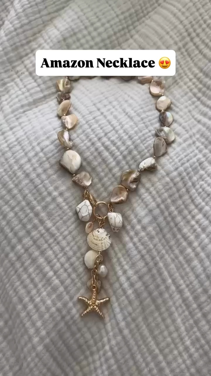 The cutest shell necklace from Amazon! 

#LTKootd #LTKTravel #LTKgrwm