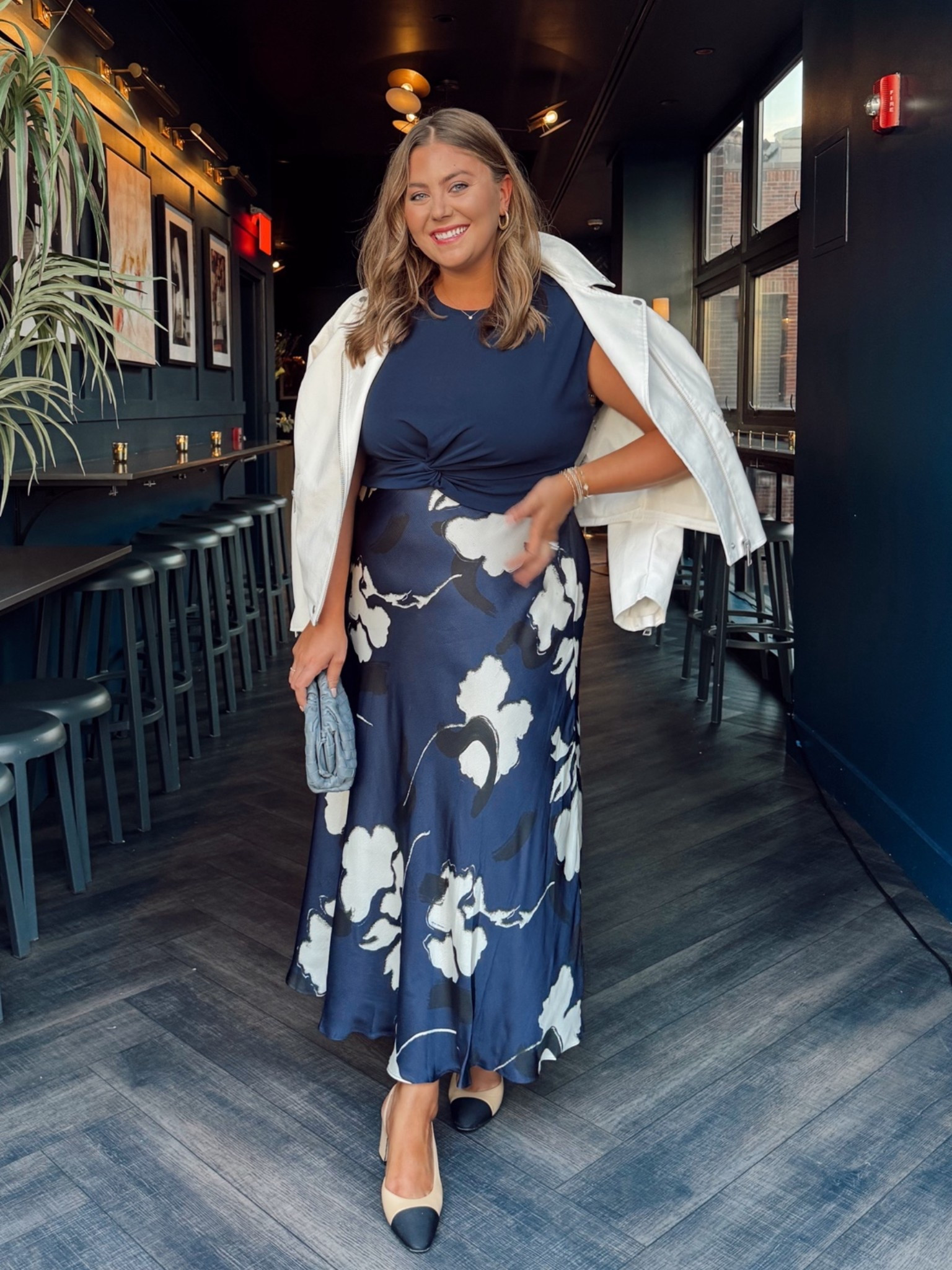 Wore this outfit for a work dinner in NYC - I found some similar styles! (Dress is old Tanya Taylor). Wearing size 18 in dress & XL in moto jacket. Use CARALYN15 on your first order at Spanx.

#LTKootd #LTKSeasonal #LTKMidsize
