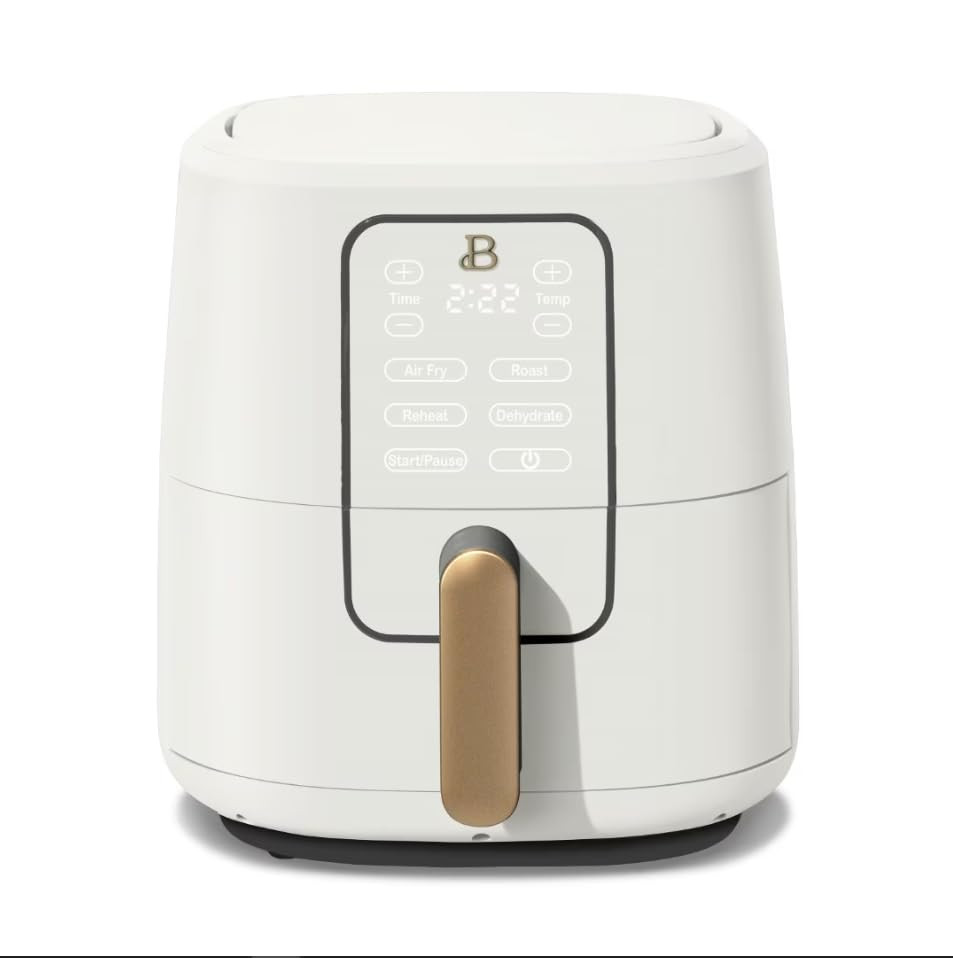 Beautiful 6Qt Touchscreen Air Fryer White Icing by Drew Barrymore, Digital Display, Large Capacit... | Amazon (US)