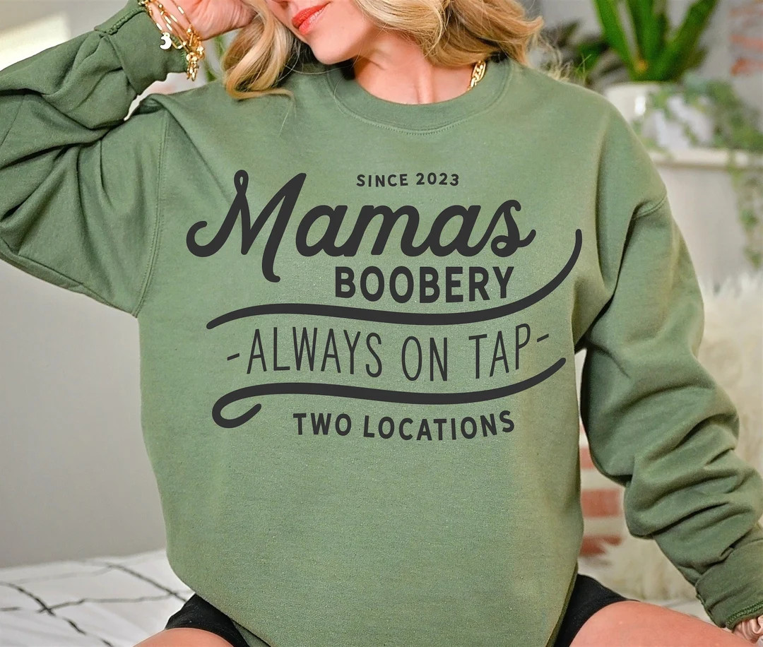Breastfeeding Sweatshirt Mamas Boobery  Nursing Sweatshirt - Etsy | Etsy (US)