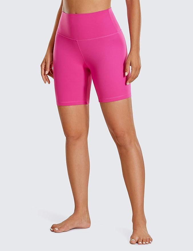CRZ YOGA Womens Butterluxe Biker Shorts 2.5'' / 4'' / 6'' / 8'' /10'' - High Waisted Booty Workou... | Amazon (US)