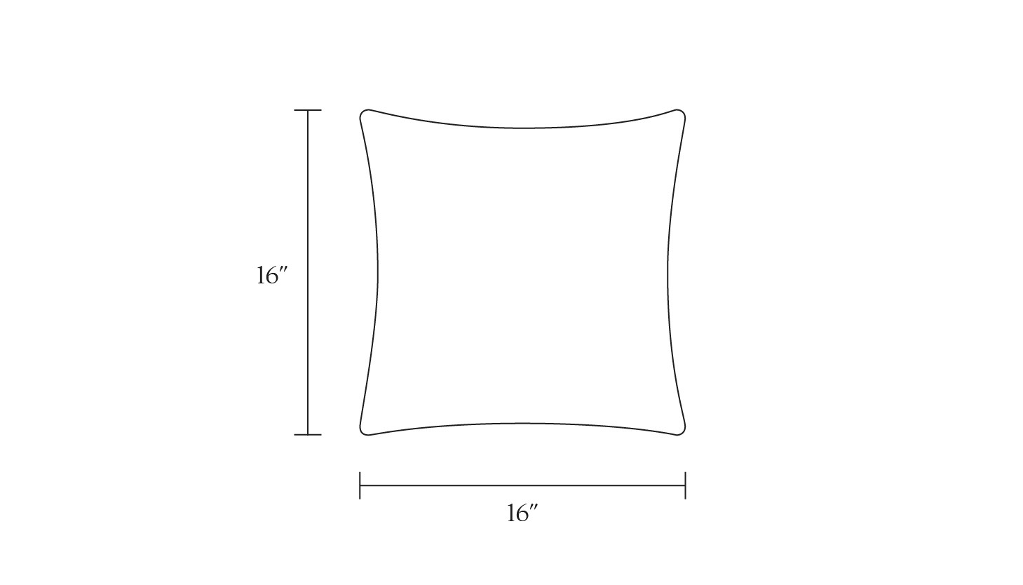 Throw Pillow 16" | The Inside