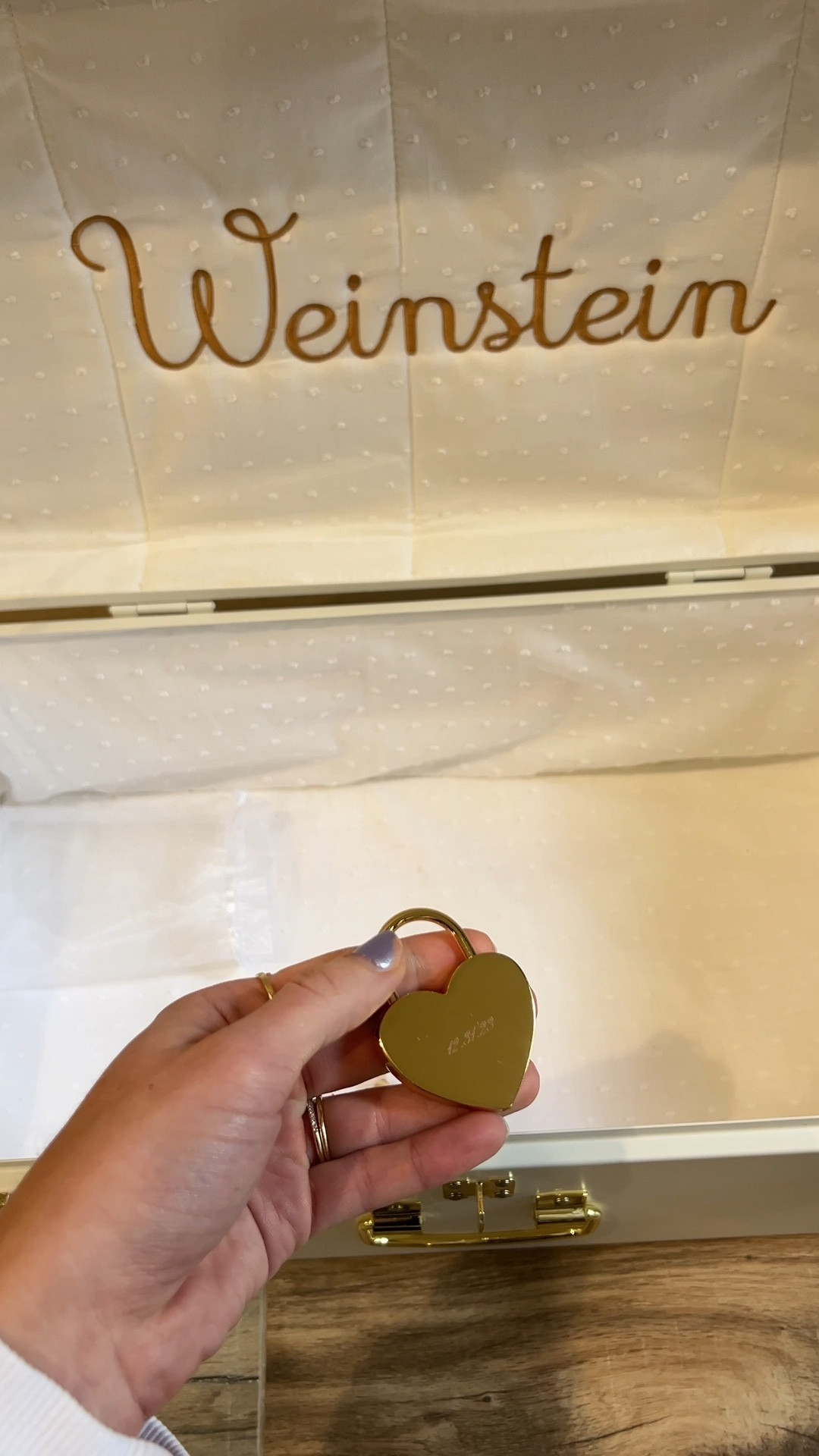 got our bridal trunk from petite keep in the mail! such a great thing to add to a wedding registry or for a bridal shower & even just to get yourself after your special day (like we did). handmade in the US & supporting a small business! storing our wedding keepsakes (shoes, perfume/cologne, invitation suite & save the dates, menus, cocktail napkins, getting ready robe, marriage license, etc) in here & using it as decor in our home 🫶🏼

#LTKVideo #LTKwedding #LTKhome