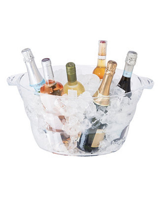 OGGI 18.5" x 11" Acrylic Oval Party Tub - Macy's | Macy's