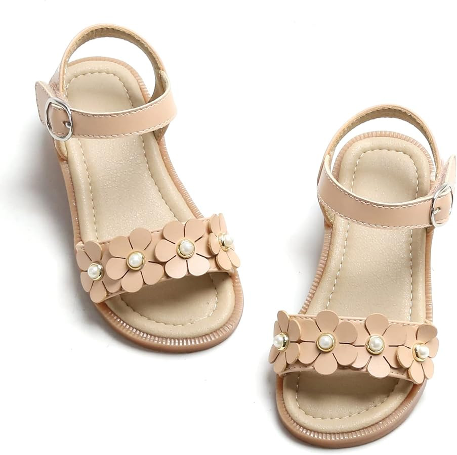 GINFIVE Toddler Girls Sandals Little Girls Kids Summer Shoes Toddler Sandals | Amazon (US)