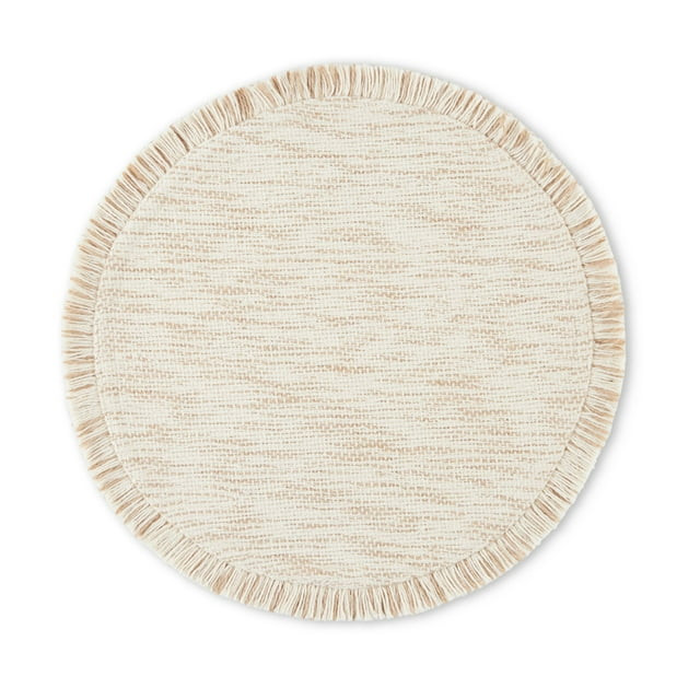Better Homes & Garden Lilli Fabric Placemat, Natural, 17" Round, 1 Piece | Walmart (US)