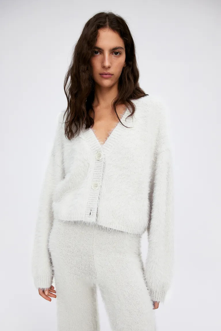 Cárdigan en punto efecto pelo | H&M (FR, IT, ES, PT, BE)