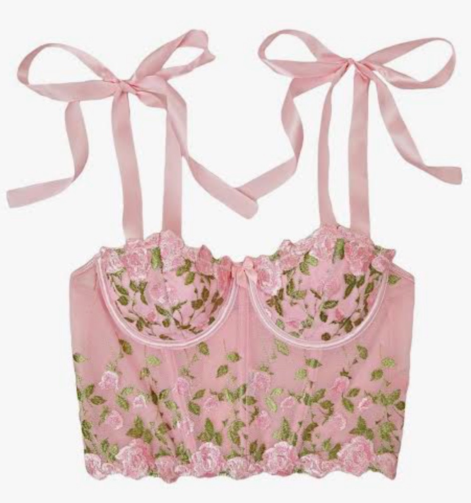 Pink corset top 