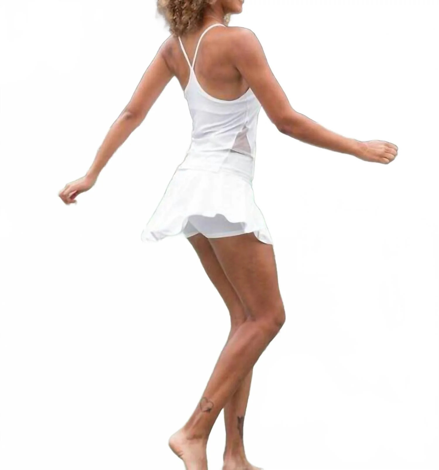Women's Love "o" Tennis Skirt In Soft White | Shop Simon