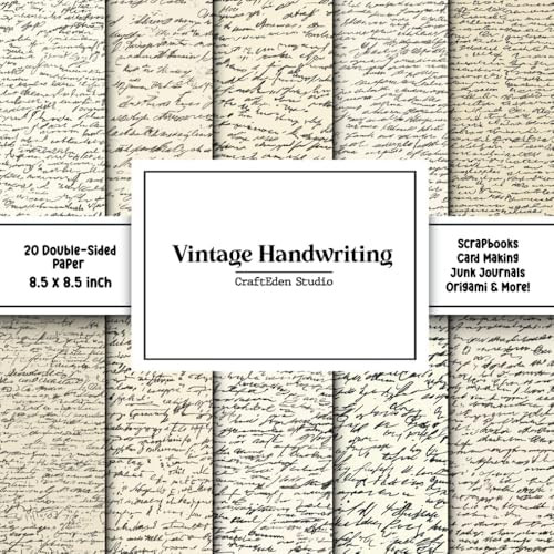Vintage Handwriting Scrapbook Paper: Decorative Double-Sided Craft Papers For Junk Journals, Wrap... | Amazon (US)
