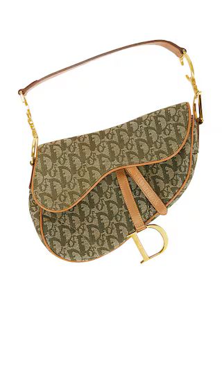 Dior Trotter Saddle Bag in Green | Revolve Clothing (Global)