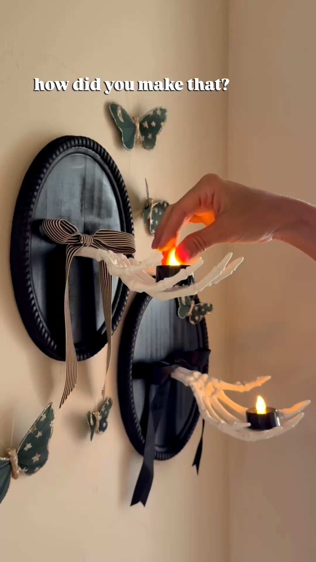 DIY Skelton hand candle holder plaques! 😍💀🕸️